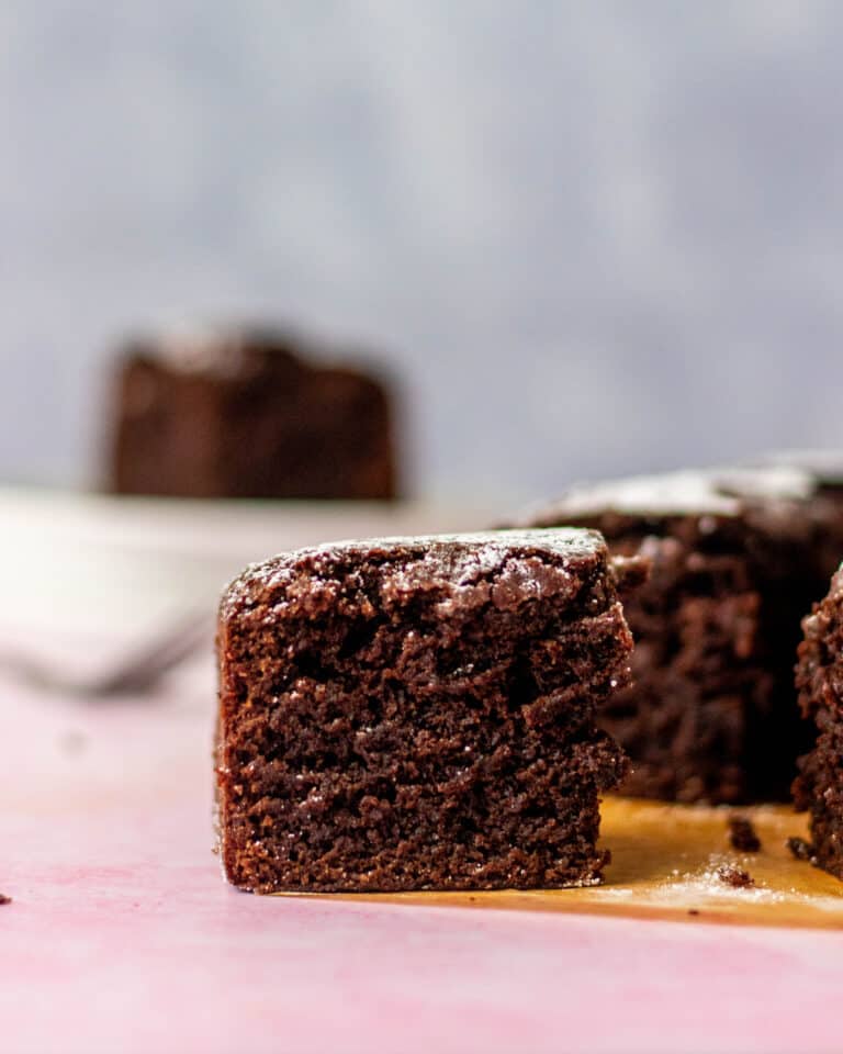 gluten free chocolate cake slice