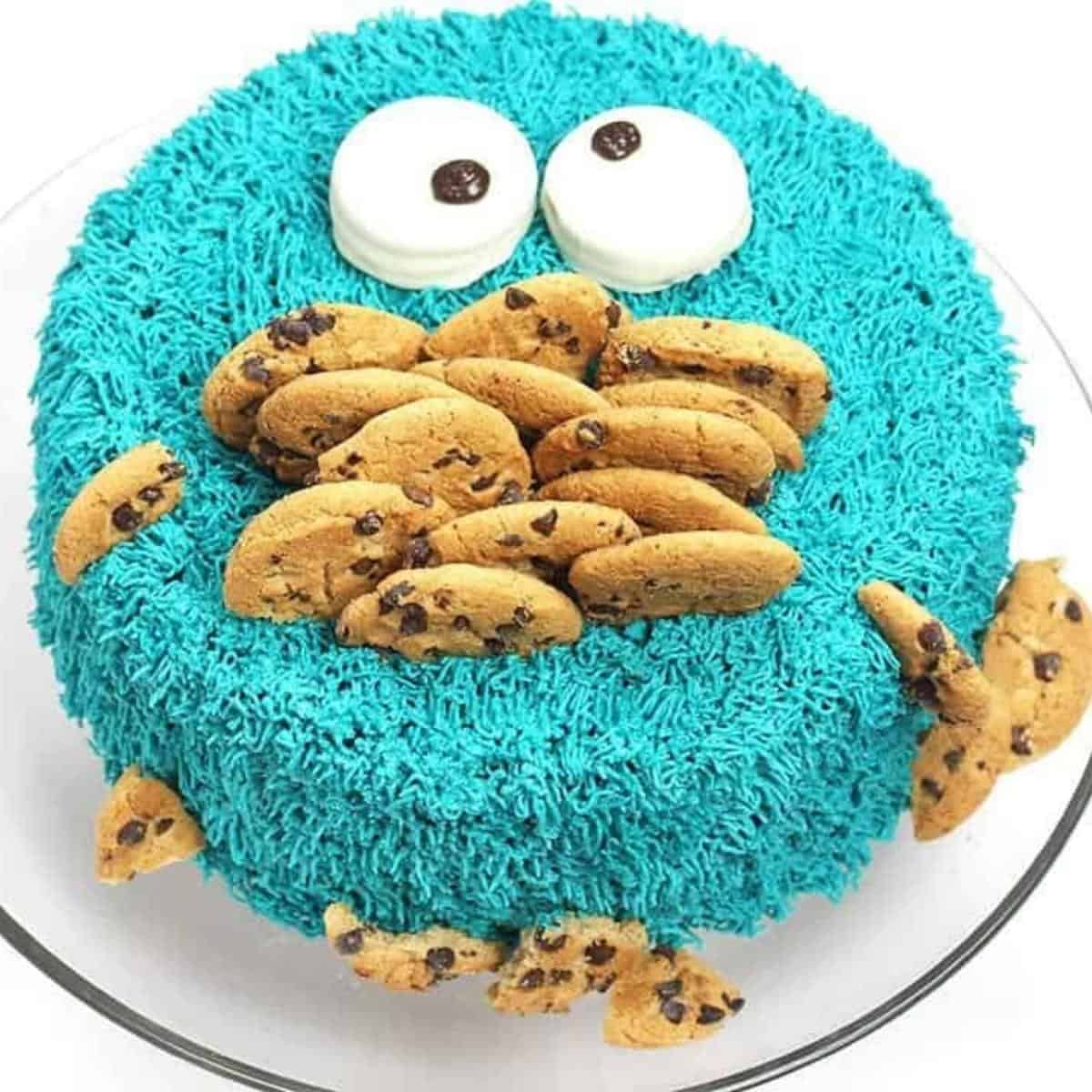 Cookie Monster Cake | Cookie monster cakes, Monster birthday cakes, Monster  cake