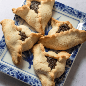 Gluten Free Hamantaschen on a plate