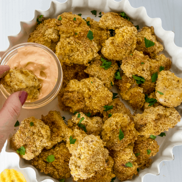 Gluten Free Chicken Nuggets with Plantain Chips