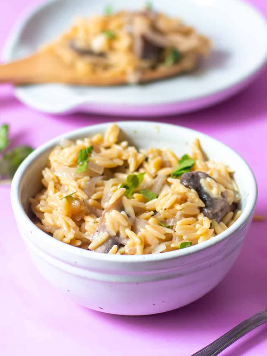 orzo in a bowl