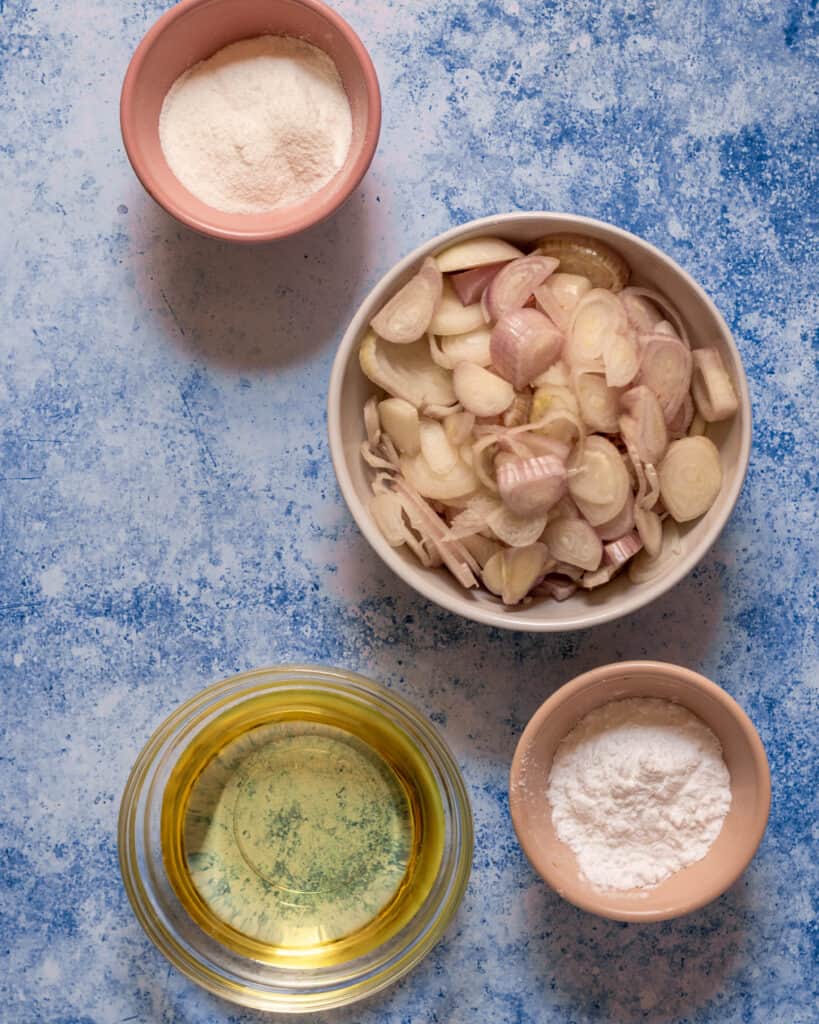 ingredients to make gluten free French fried onion