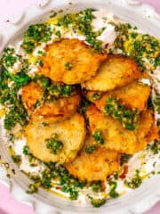 potato latkes with parsley and cilantro gremola and sour cream-3915-3