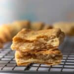 easy gluten free puff pastry dough on a wire cooling rack