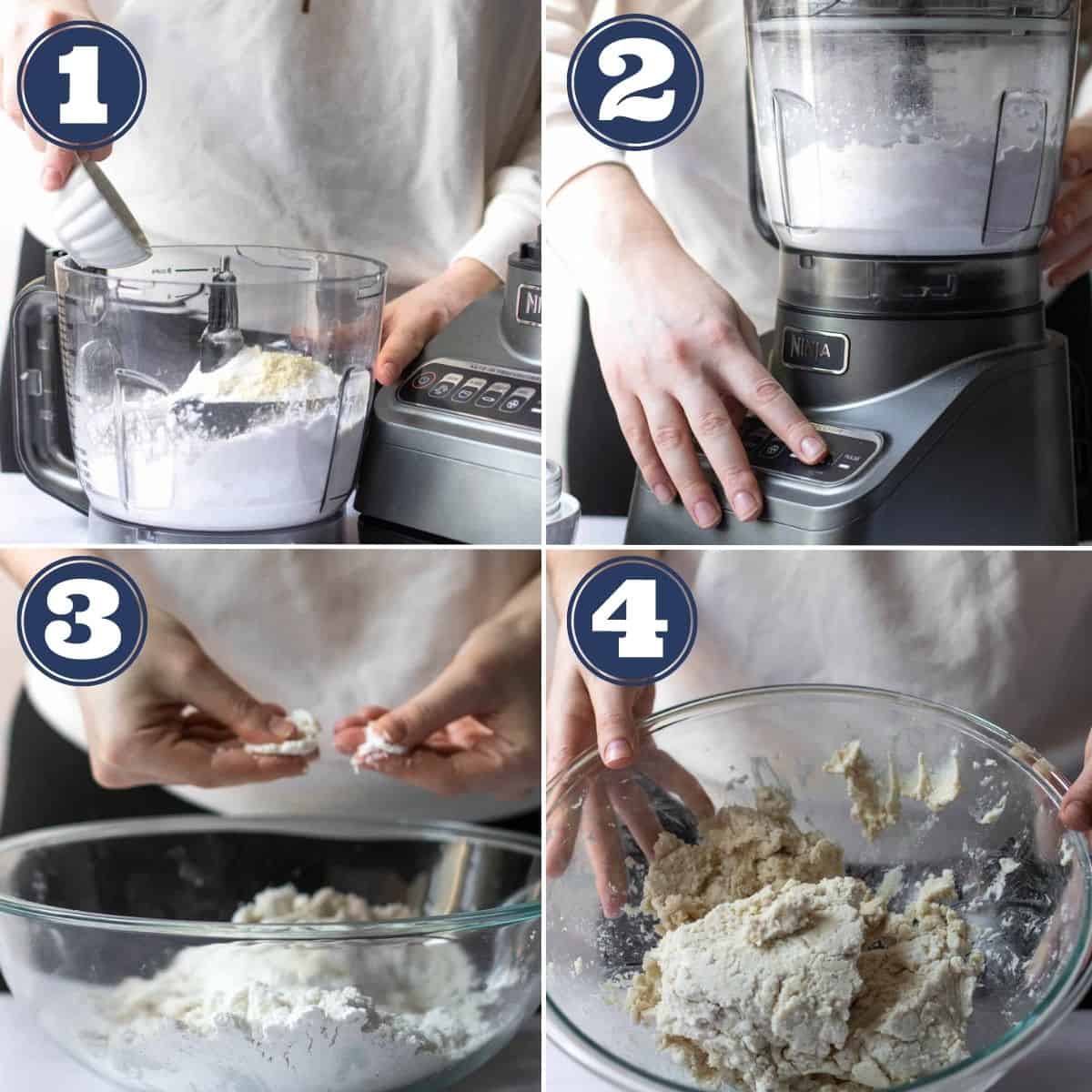 instructions about how to make gluten free puff pastry dough step by step 