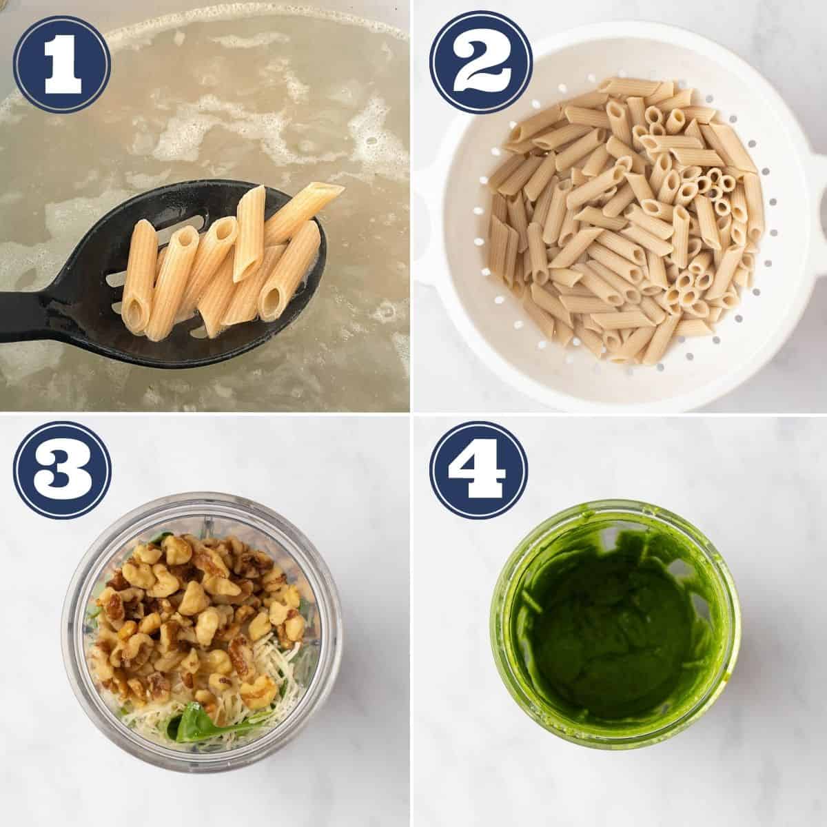 tuna pesto pasta step by step images 