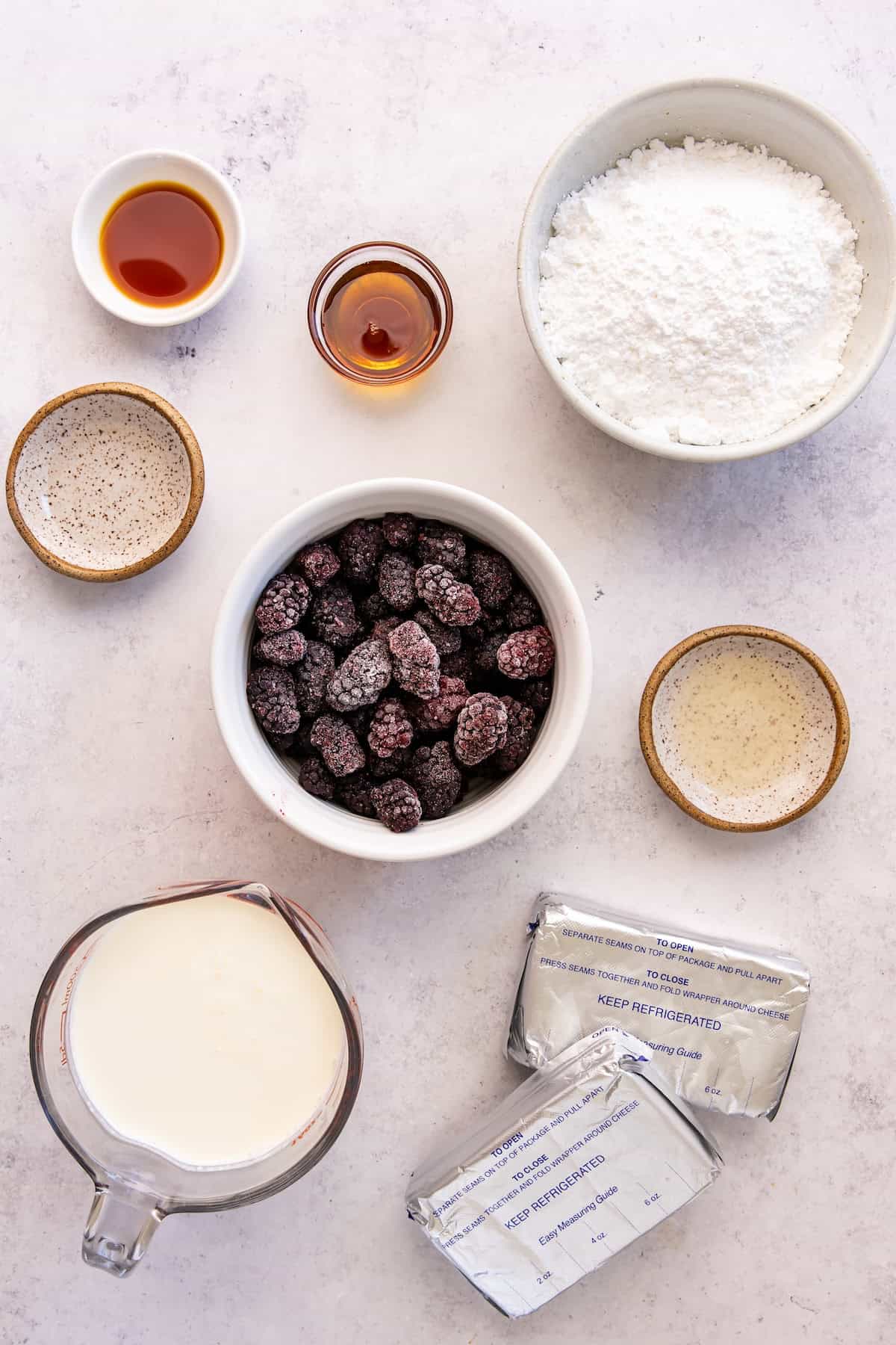 blackberry cheesecake filling for cake ingredients