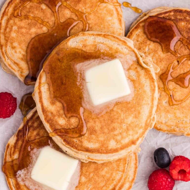 Fluffy Oat Flour Pancakes (Gluten-Free)