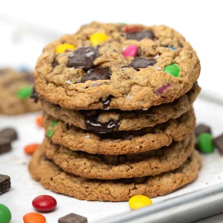 Oat Flour Monster Cookies